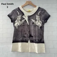 【Paul Smith】ポールスミス だまし絵 トロンプ・ルイユ カットソー S