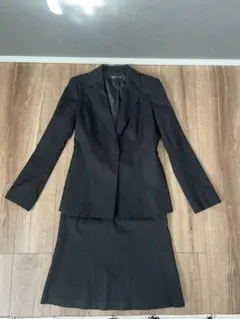 INDIVI ブラック ジャケット・スカートセット