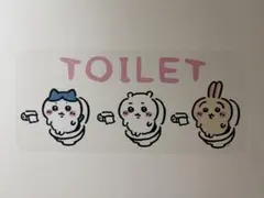 【完売品】ちいかわ　トイレなウォールステッカーのサムネイル