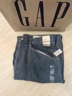 GAP EXTRA BAGGY ストライプ デニムパンツ 33x32のサムネイル