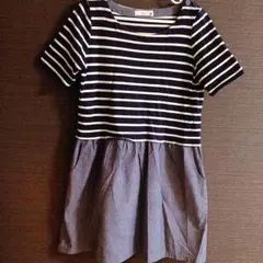 earth マリン ボーダーワンピース