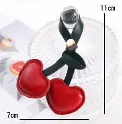 さくらんぼ　バッグチャーム　ストラップ　キーホルダー　フルーツ　アクセサリー