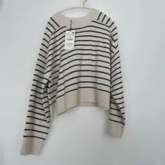 ストライプニットセーター Lサイズ　ZARA ザラ