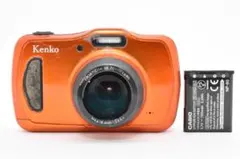 【良品】Kenko ケンコー DSC200 WP 防水デジタルカメラ オレンジのサムネイル