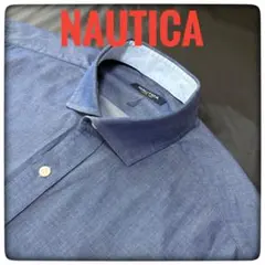 NAUTICA ダークブルー 長袖シャツ ノーティカ
