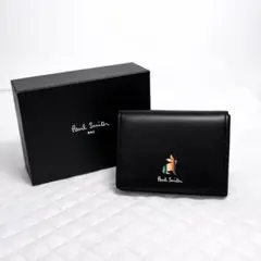 新品箱付【ポールスミス】未使用 ラッキーラビット スムースレザー三つ折りミニ財布