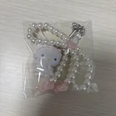 サンリオ　ホワイトフリルデザインシリーズ　シークレットストラップ　ハローキティ