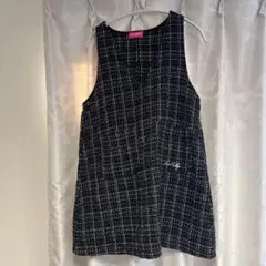 LOVE RABBY ジャンバースカート チェック柄