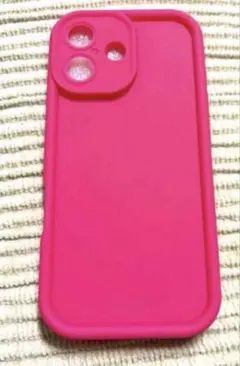 iPhone17用 ホットピンク色 シリコンケース