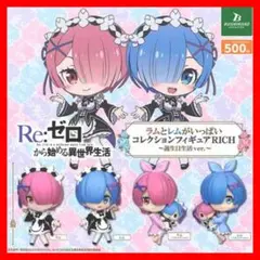 ☆1190 Re:ゼロ ラムとレム フィギュアRICH 誕生日生活ver.