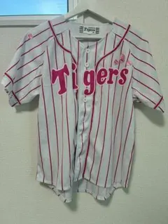 阪神タイガース レプリカフリルピンクストライプユニフォーム y2k 阪神タイガース レプリカフリルピンクストライプユニフォーム y2k