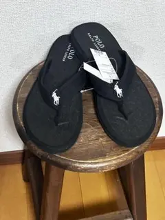 【新品】ポロラルフローレン ビーチサンダル 黒 26.5cm 27.5cmのサムネイル