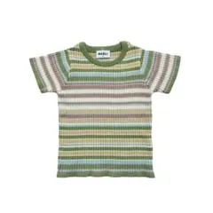 MABLI マブリ ボーダーリブニット Tシャツ18Mのサムネイル