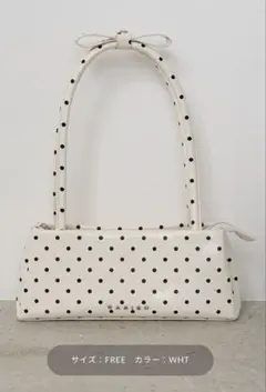 新品未使用】Darich ミニマルハンドバッグ ドット柄 ホワイト - メルカリ