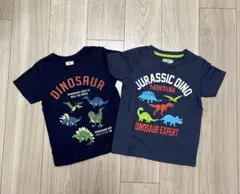 恐竜デザインTシャツ2枚セット　110cmのサムネイル