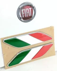 フィアット フェンダーエンブレム 純正 新品 型紙あり FIAT 500のサムネイル