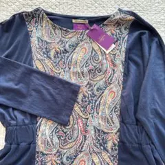 キャッスル＆ハンモック　カットソー　ネイビー×リバティ　フェリックス＆イザベラ