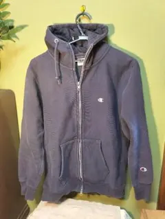 チャンピオンメンズLサイズ紺フード付きパーカー