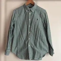 ラルフローレン　チェック柄ボタンダウンシャツ　150㎝