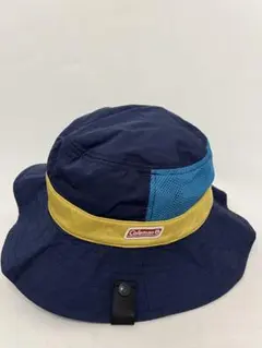 【Coleman】 アウトドアハット ネイビー ブルー イエローのサムネイル
