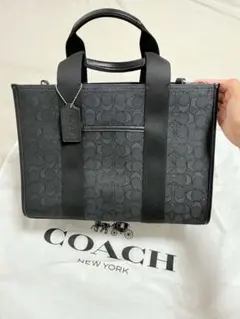 未使用級✨コーチ ローグ20 3way ショルダーバッグ レザー ブラック 