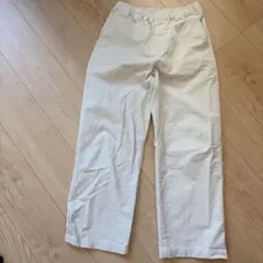 コーデュロイパンツ アイボリー　無印良品　イージーパンツ