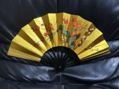 扇子　29cm 金　紅白梅　両面　舞扇子　舞踊　大衆演劇　着物　和装　小物