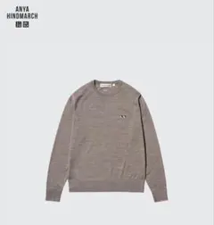 <新品> ANYA HINDMARCH ユニクロ メリノクルーネックセーター