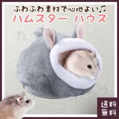 ハムスター ハウス ネズミ柄(■ペット・小動物■寝床・巣・巣箱・お家・ベッド)のサムネイル