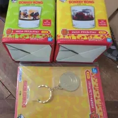 一番くじ ドンキーコング E賞 グラス G賞 メタルチャーム バナナ