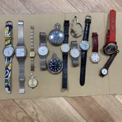 アナログ時計 複数セット adidas CITIZEN SEIKOジャンク品