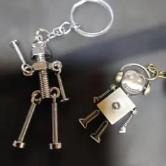 ロボット型メタルキーホルダーセット - メルカリ