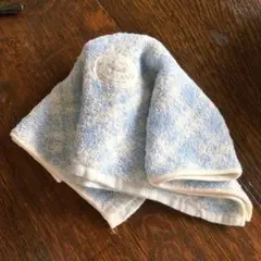 未使用美品 FARM LAND 内野タオル　ハンドタオル　タオルハンカチ　ブルー