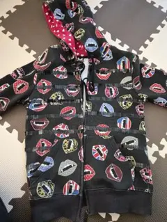 口デザイン フリースパーカー