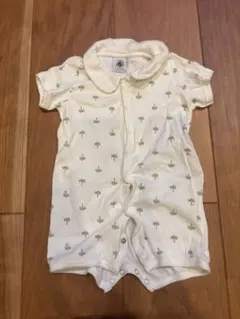 プチバトー　コットンロンパース 3m/60cm