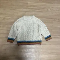 ZARA Babyケーブル編み ニット セーター マルチカラーライン