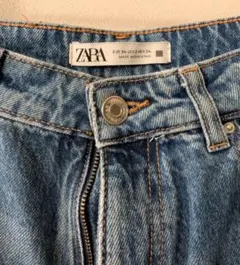 ZARA デニムパンツ ストレート ブルー