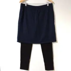 新品未使用　スカート付きレギンス　スカッツ　3L　裏起毛　ネイビー