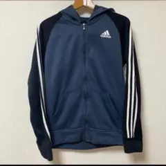 adidas ネイビー パーカー M