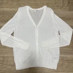 UNIQLO ライトVネックカーディガン　ホワイト