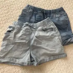 NEXT 8-9歳 デニムハーフパンツ 2枚セット　134cm
