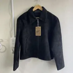 REAL SIMONS ECOオイルワックス仔牛革 シンプルジャケット 黒 M - メルカリ