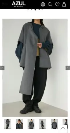 2025新作美品✨【AZUL PLUS】ストールリバーポンチョ