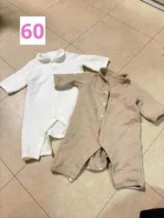 UNIQLO ベビー ロンパース 2点セット 60cmのサムネイル