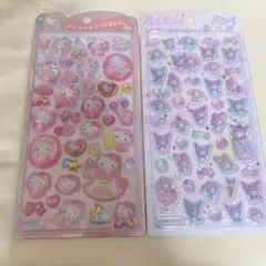 【正規品】　うるちゅるポップシール　サンリオ　メロクロ マイメロ クロミ キティ