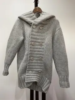 【中古】DIESEL フード付きカーディガン XS グレー