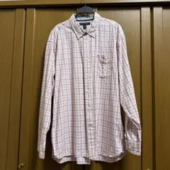 TOMMY HILFIGER チェック柄長袖シャツ XL