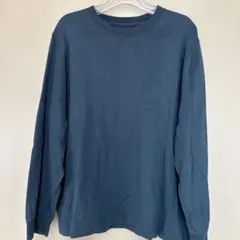 【GU】ダークブルー 長袖Tシャツ