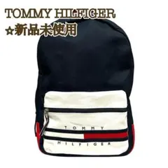【新品】トミーヒルフィガー リュック ネイビー カラーブロックバックパックのサムネイル