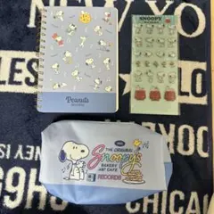 スヌーピー ポーチ メモ帳 シール